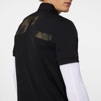 J. Lindeberg KV Print Golf Polo Shirt - Schwarz