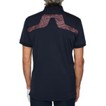 J. Lindeberg KV Print Golf Polo Shirt - JL Navy