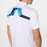 J. Lindeberg KV Print Golf Polo Shirt - Weiß