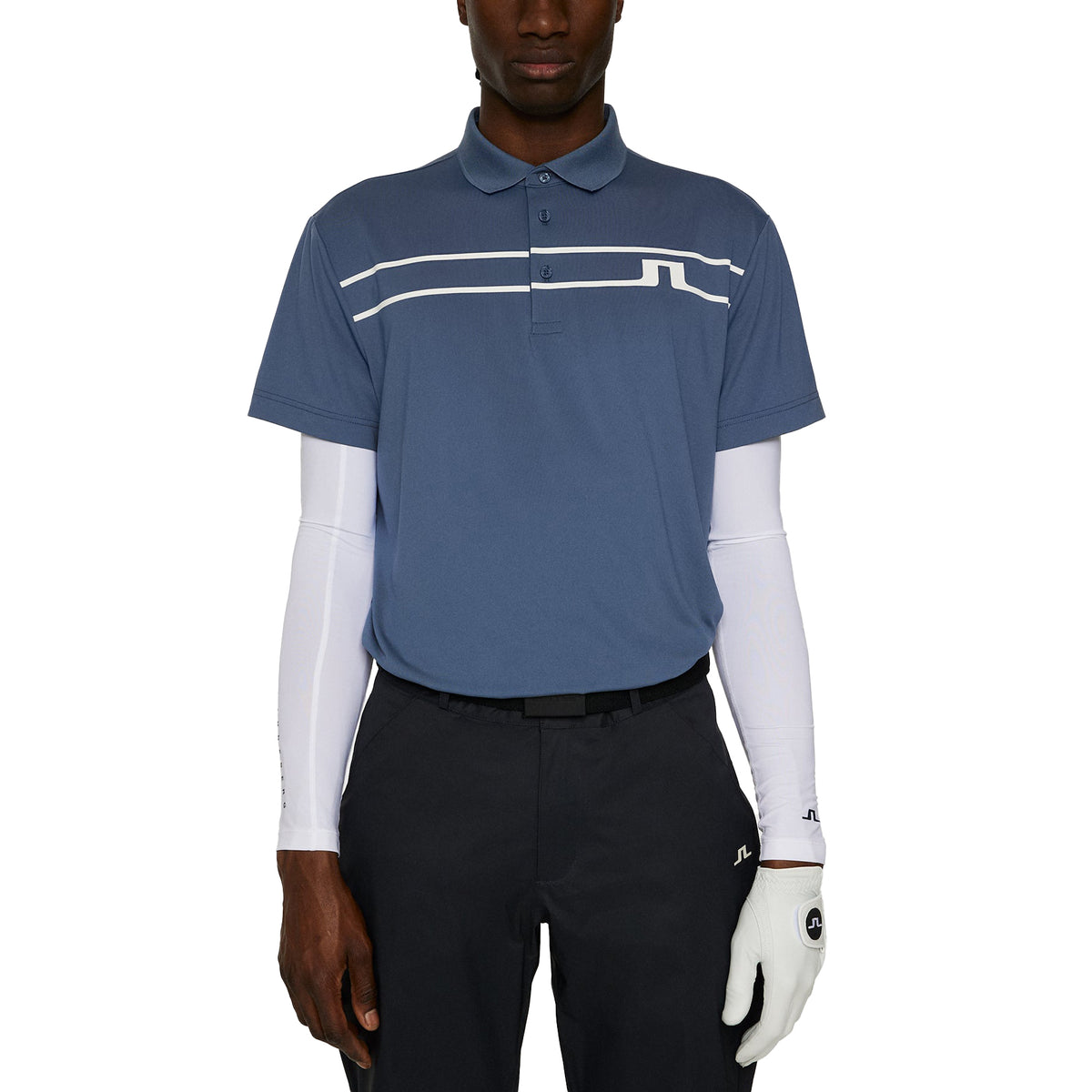J.Lindeberg Klas Golf Polo -Shirt - Vintage Indigo