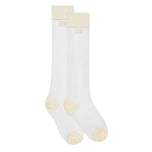 Malbon Women's Leandra Knee High Mesh Golf Socks - Ivory