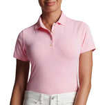 Peter Millar Women's Performance Stretch Jersey Golf Shirt - Palmer Pink
