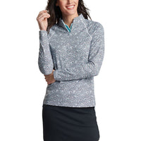 Peter Millar Frauenplatz auf Raglan-Sleeve Perth Golf Mid-Layer-Graphite