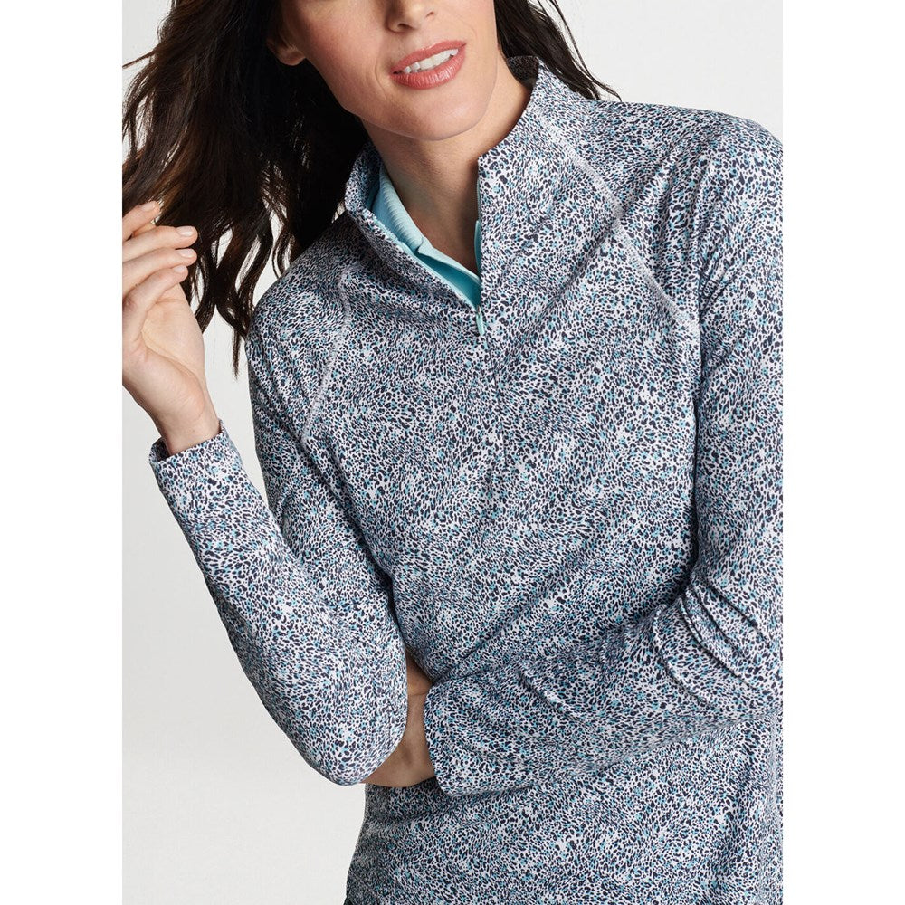 Peter Millar Frauenplatz auf Raglan-Sleeve Perth Golf Mid-Layer-Graphite