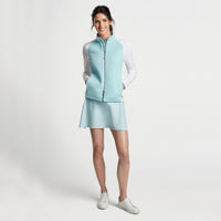 Peter Millar Damen merge Hybrid -Golfjacke - Blaue Fichte/ Weiß