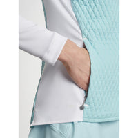 Peter Millar Damen merge Hybrid -Golfjacke - Blaue Fichte/ Weiß