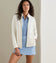 Peter Millar Women's Lumi-Knit Performance Full Zip - Soft White