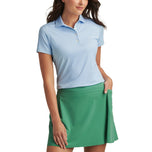 Peter Millar Frauen Trillium ordentliche Performance Stretch Jersey Golfhemd - Cottage Blau
