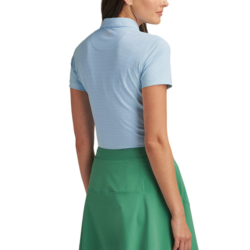 Peter Millar Frauen Trillium ordentliche Performance Stretch Jersey Golfhemd - Cottage Blau