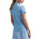 Peter Millar Frauen Whitworth Sport Mesh Golf Shirt - Cottage Blue/White
