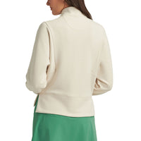 Pter Millar Damen Flora Strick Melange Halbzip Golfpullover - Stein