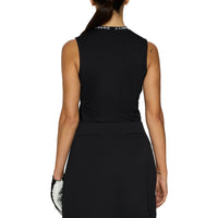 J. Lindeberg Women's Leya ärmelloses Golfhemd - schwarz