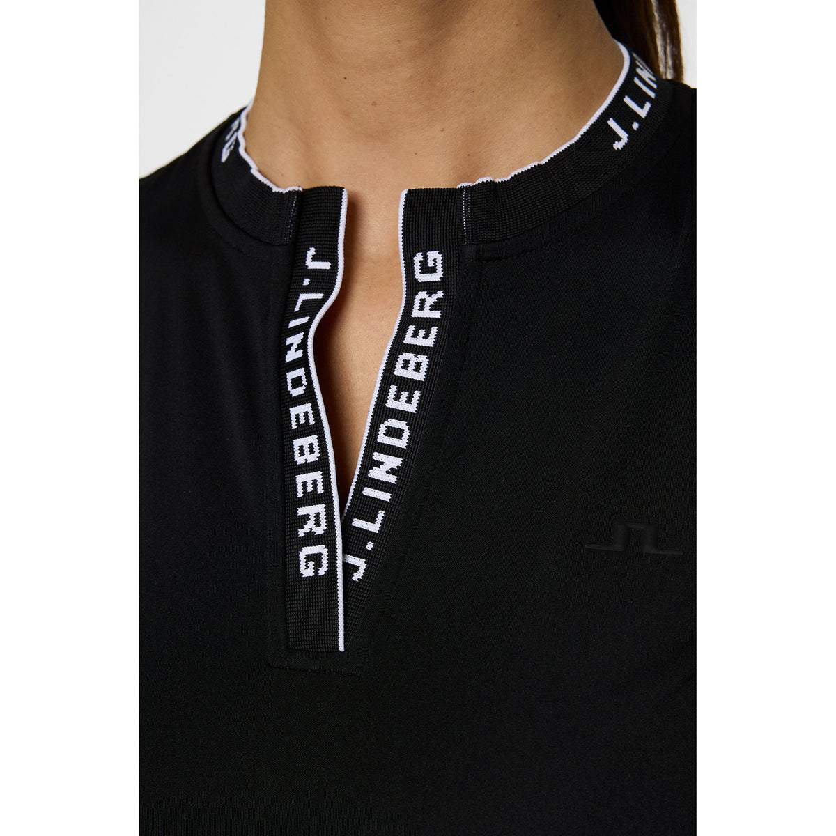 J. Lindeberg Women's Leya ärmelloses Golfhemd - schwarz
