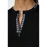 J. Lindeberg Women's Leya ärmelloses Golfhemd - schwarz