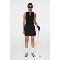 J. Lindeberg Women's Leya ärmelloses Golfhemd - schwarz