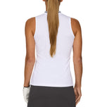 J.Lindeberg Women's Leya ärmelloses Golfhemd - Weiß