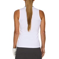 J.Lindeberg Women's Leya ärmelloses Golfhemd - Weiß