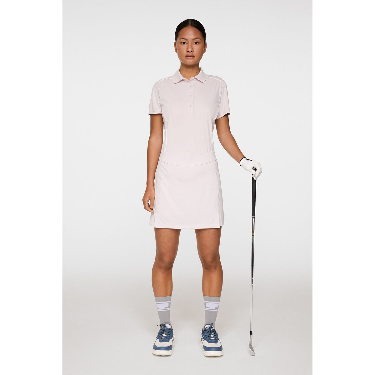 J.Lindeberg Women's Leyla Golf Polo Shirt - Grey Lilac