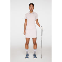 J.Lindeberg Women's Leyla Golf Polo Shirt - Grey Lilac