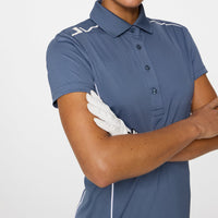 J. Lindeberg Women's Leyla Golf Polo Shirt - Vintage Indigo