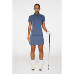 J. Lindeberg Women's Leyla Golf Polo Shirt - Vintage Indigo