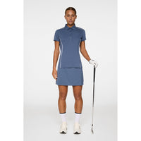 J. Lindeberg Women's Leyla Golf Polo Shirt - Vintage Indigo