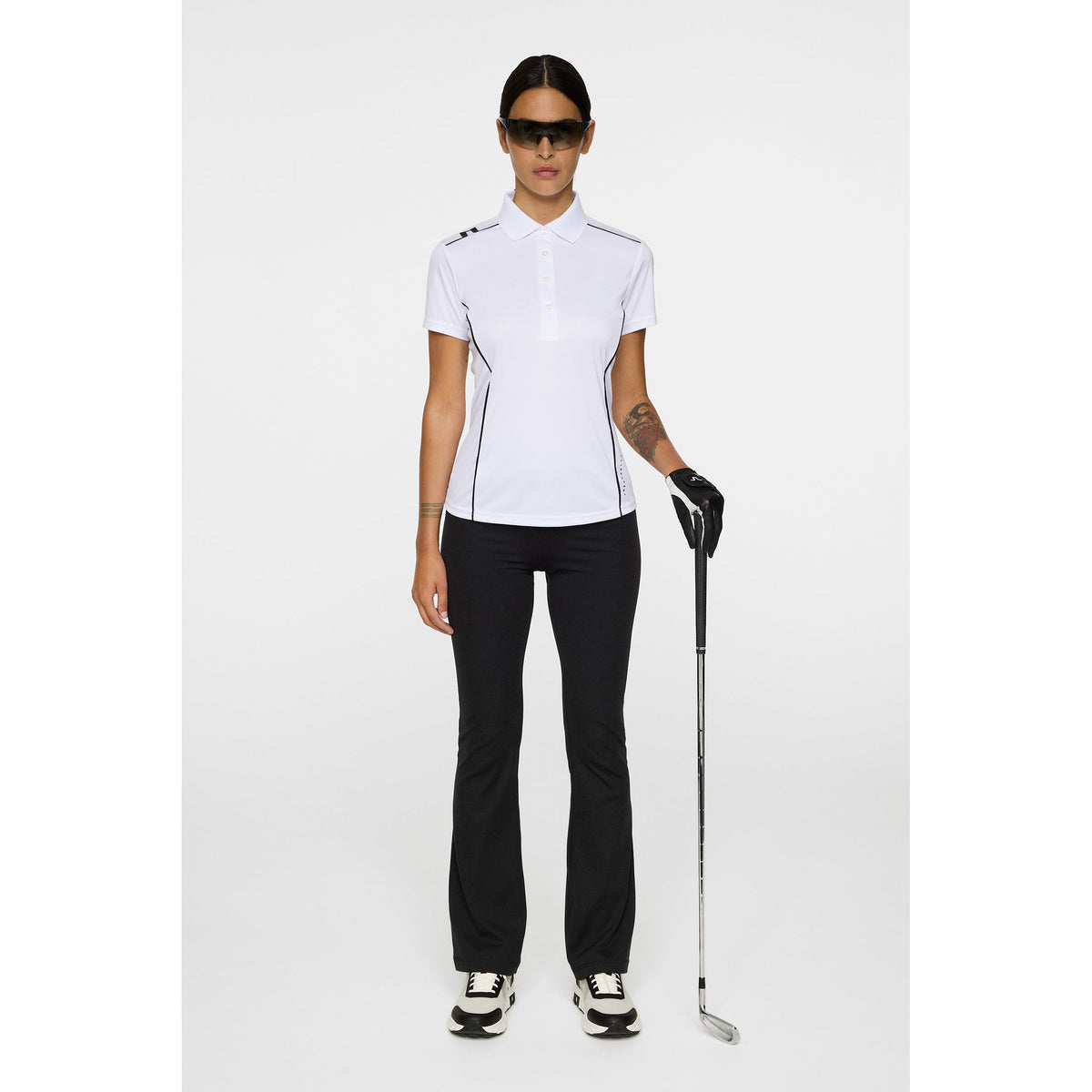 J. Lindeberg Women's Leyla Golf Polo Shirt - Weiß