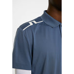 J. Lindeberg Lionel Golf Polo Shirt - Vintage Indigo