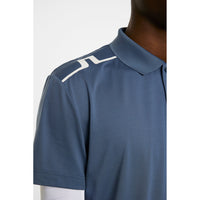 J. Lindeberg Lionel Golf Polo Shirt - Vintage Indigo