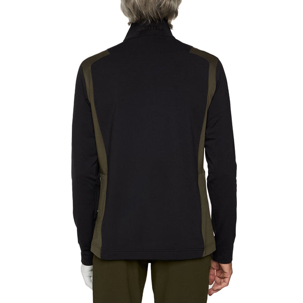 J.Lindeberg Lukas Viertel Zip Golf mittelschicht - Schwarz