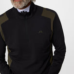 J.Lindeberg Lukas Viertel Zip Golf mittelschicht - Schwarz