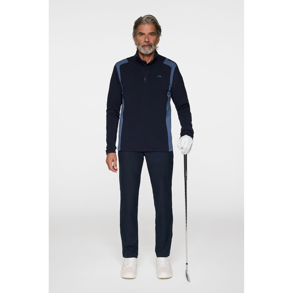 J.Lindeberg Lukas Quarter Zip Golf mittelschicht - Vintage Indigo