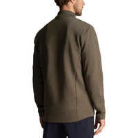 Lyle & Scott Baffle gesteppt Viertel Zip Golf Midlayer - Cactus Green