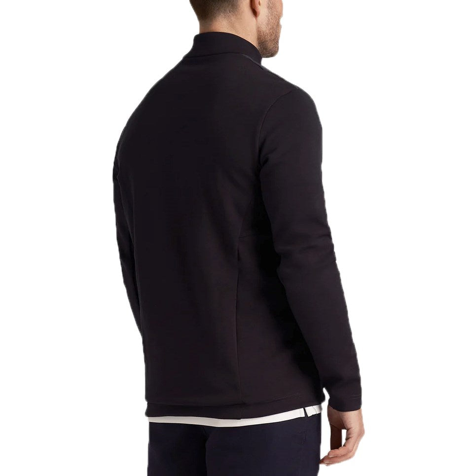 Lyle & Scott Baffle gesteppt Viertel Zip Golf Midlayer - Dark Navy