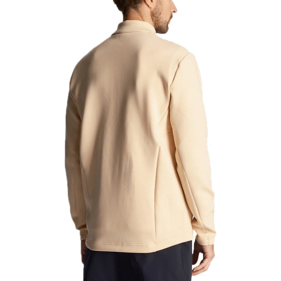 Lyle & Scott Baffle gesteppt Viertel Zip Golf Midlayer - Sanddune