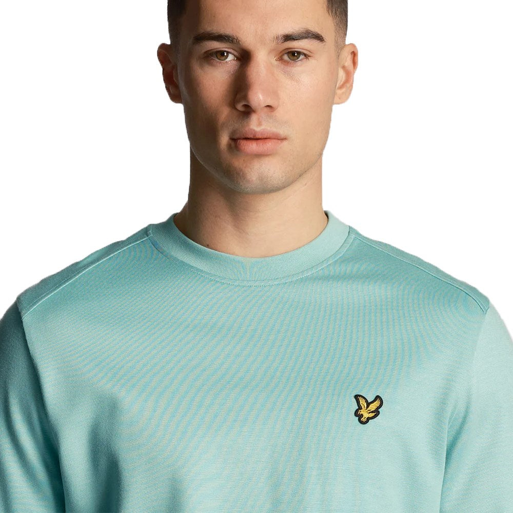 Lyle & Scott Fly Fleece Crew Neck - türkisfarbene Teal