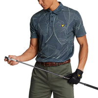Lyle & Scott Blumenpolo Golfhemd - Dark Navy