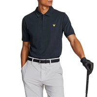 Lyle & Scott Golf Grid Polo Golf Shirt - Dark Navy