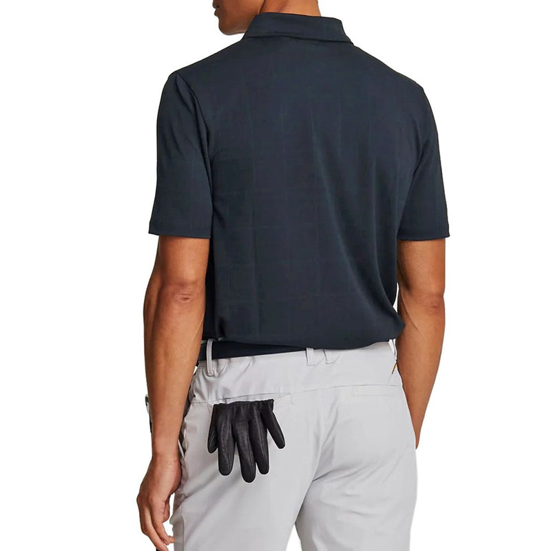 Lyle & Scott Golf Grid Polo Golf Shirt - Dark Navy