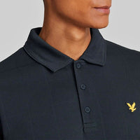 Lyle & Scott Golf Grid Polo Golf Shirt - Dark Navy