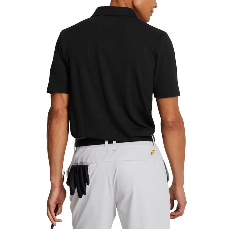 Lyle & Scott Golf Grid Polo Golfhemd - Jet Black