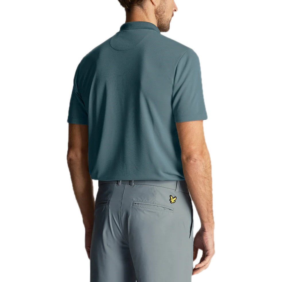 Lyle & Scott Golf Tech Polo Shirt - Eisenblau