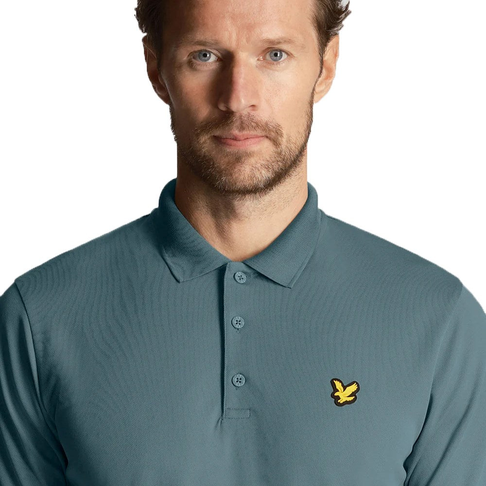 Lyle & Scott Golf Tech Polo Shirt - Eisenblau
