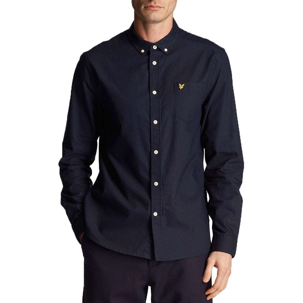 Lyle & Scott regulär Fit Leichtes Oxford -Hemd - Dark Navy