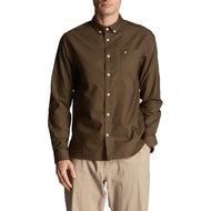 Lyle & Scott regelmäßig Fit Leichtes Oxford -Hemd - Olive