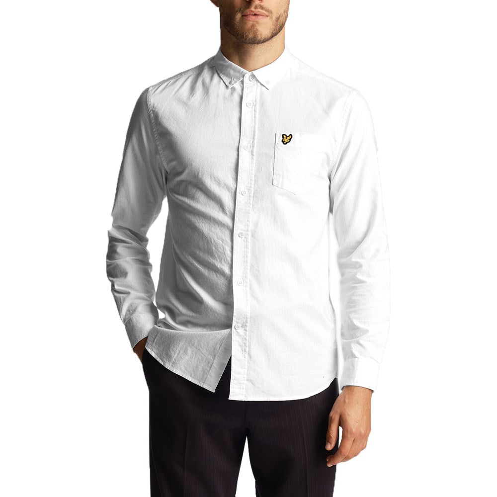 Lyle & Scott regelmäßig Fit Leichtes Oxford -Hemd - Weiß