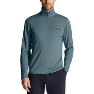 Lyle & Scott Tech 1/4 Zip Golf Midlayer - Eisenblau
