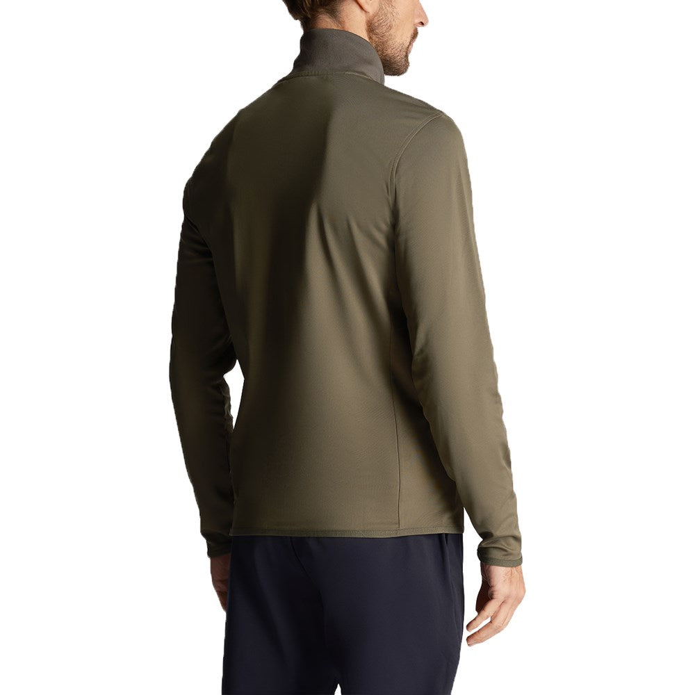 Lyle & Scott Tech 1/4 Zip Midlayer - Cactus Green
