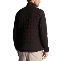 Lyle & Scott geschweißt Scheck Fleece Golfjacke - Jet Black
