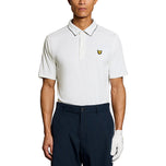 Lyle & Scott -Kontrastkaller Golf Polo -Hemd - Weiß